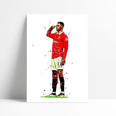 Manchester United | Marcus Rashford Art Print