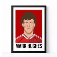 MANCHESTER UNITED | MARK HUGHES  | MODERN ART PRINT