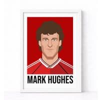 MANCHESTER UNITED | MARK HUGHES  | MODERN ART PRINT