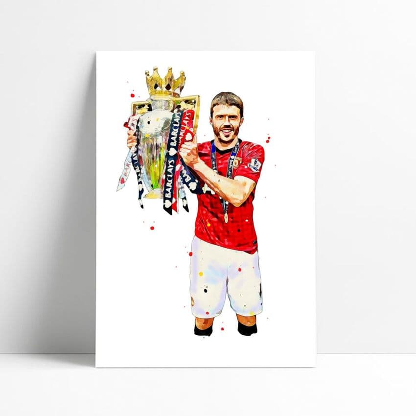 Manchester United | Michael Carrick Art Print