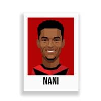 MANCHESTER UNITED | NANI  | MODERN ART PRINT