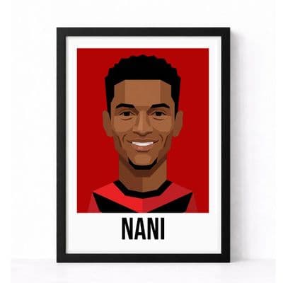 MANCHESTER UNITED | NANI  | MODERN ART PRINT