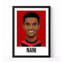 MANCHESTER UNITED | NANI  | MODERN ART PRINT