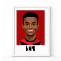 MANCHESTER UNITED | NANI  | MODERN ART PRINT