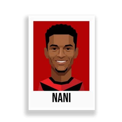 MANCHESTER UNITED | NANI  | MODERN ART PRINT