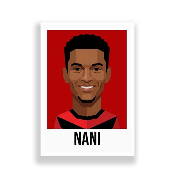 MANCHESTER UNITED | NANI  | MODERN ART PRINT