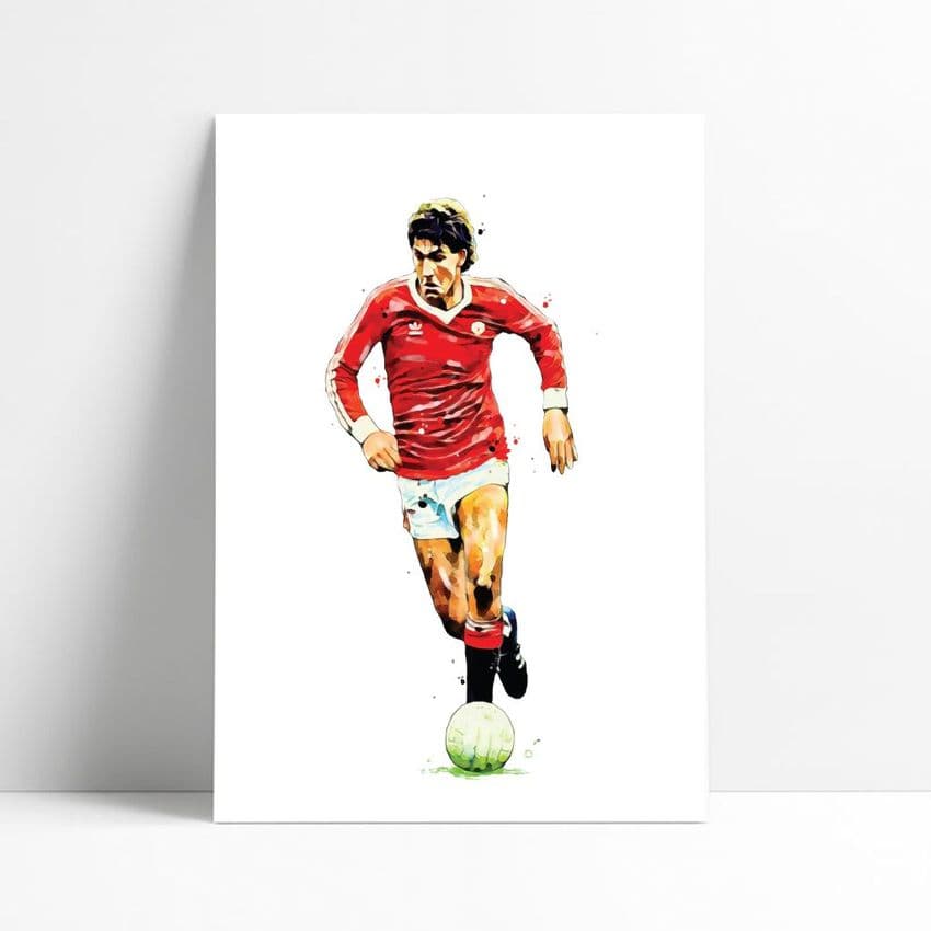 Manchester United | Norman Whiteside Art Print