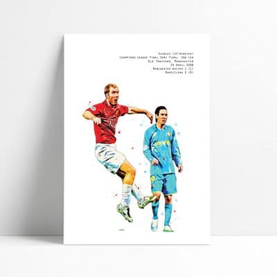 Manchester United | Paul Scholes Art Print