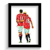 Manchester United | Paul Scholes | Ryan Giggs Art Print