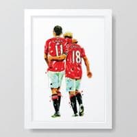 Manchester United | Paul Scholes | Ryan Giggs Art Print