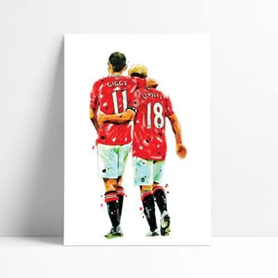 Manchester United | Paul Scholes | Ryan Giggs Art Print