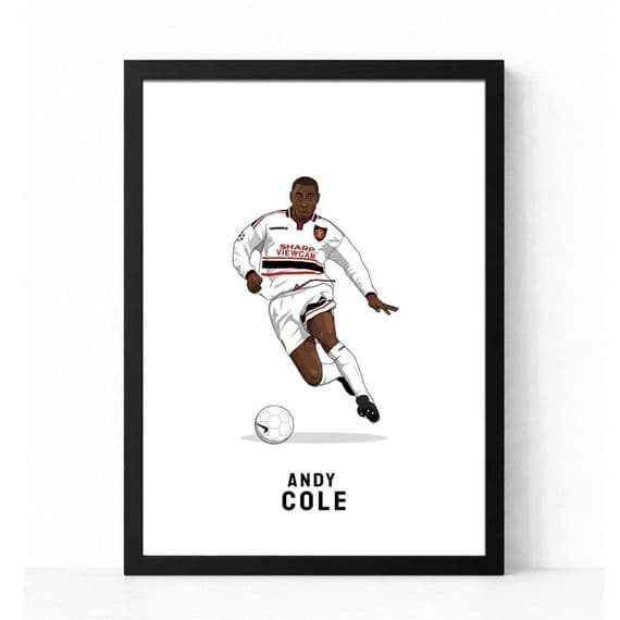 Manchester United Print | Andy Cole Away