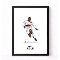 Manchester United Print | Andy Cole Away