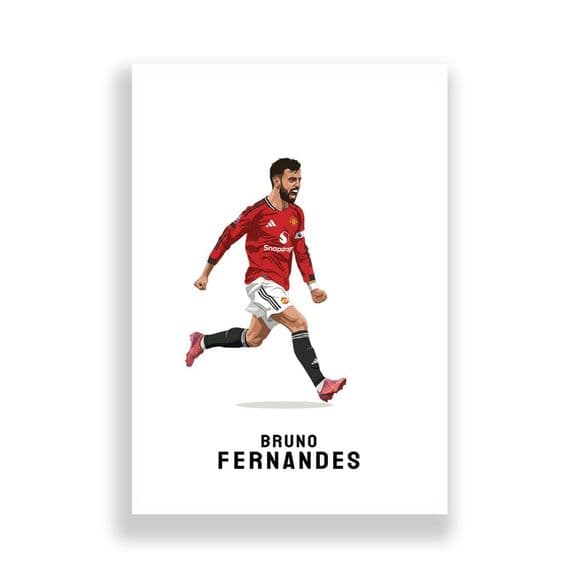 Manchester United Print | Bruno Fernandes