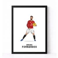 Manchester United Print | Bruno Fernandes.