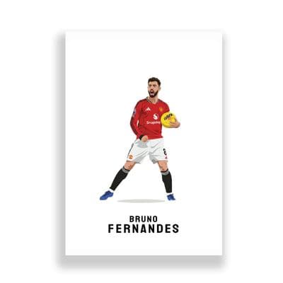 Manchester United Print | Bruno Fernandes.