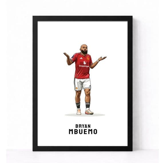 Manchester United Print | Bryan Mbeumo