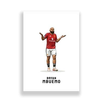 Manchester United Print | Bryan Mbeumo
