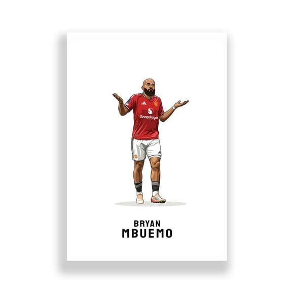 Manchester United Print | Bryan Mbeumo