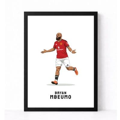 Manchester United Print | Bryan Mbeumo.