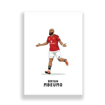 Manchester United Print | Bryan Mbeumo.