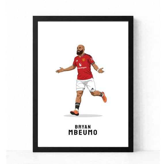 Manchester United Print | Bryan Mbuemo
