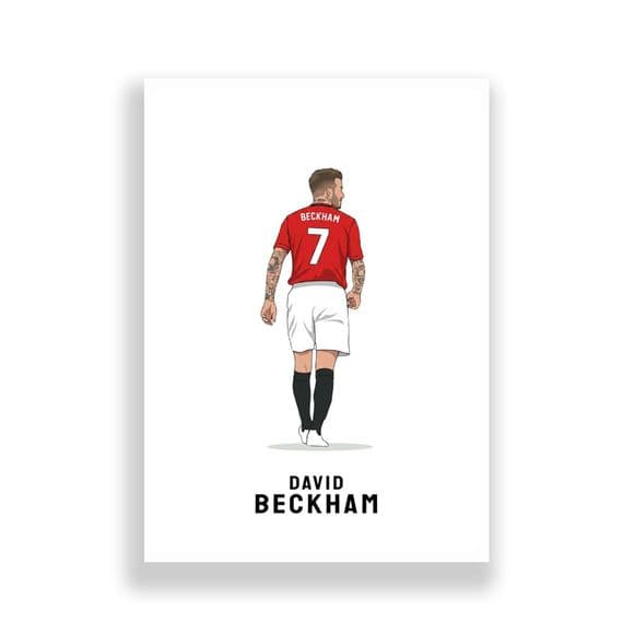 Manchester United Print | David Beckham No.7