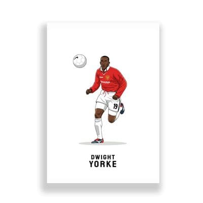 Manchester United Print | Dwight Yorke.