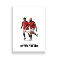 Manchester United Print | Fernandes & Mbuemo