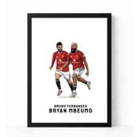 Manchester United Print | Fernandes & Mbuemo