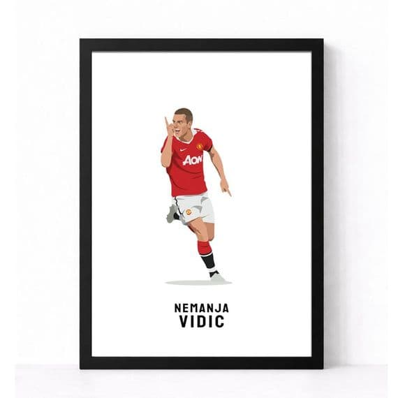 Manchester United Print | Nemanja Vidic