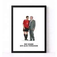 Manchester United Print | Roy Keane | Sir Alex Ferguson