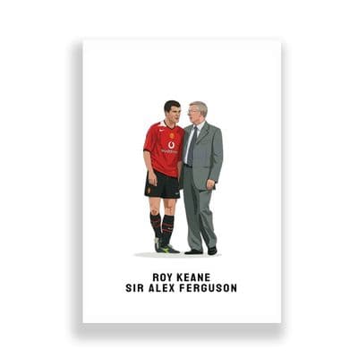 Manchester United Print | Roy Keane | Sir Alex Ferguson