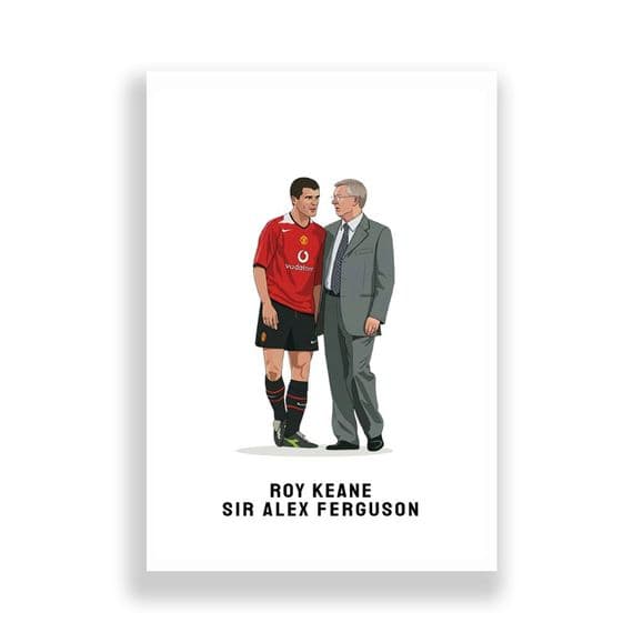 Manchester United Print | Roy Keane | Sir Alex Ferguson