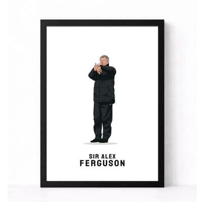 Manchester United Print | Sir Alex Ferguson | Fergie Time