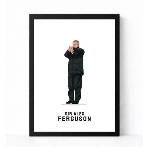 Manchester United Print | Sir Alex Ferguson | Fergie Time