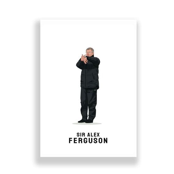 Manchester United Print | Sir Alex Ferguson | Fergie Time