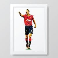 Manchester United | Rio Ferdinand Art Print