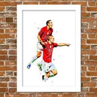 MANCHESTER UNITED - RIO & VIDIC!