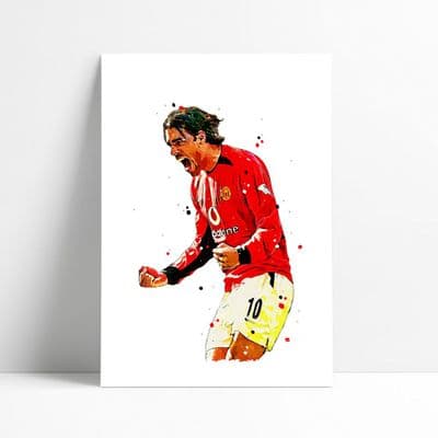Manchester United | Ruud Van Nistelrooy Art Print (1)