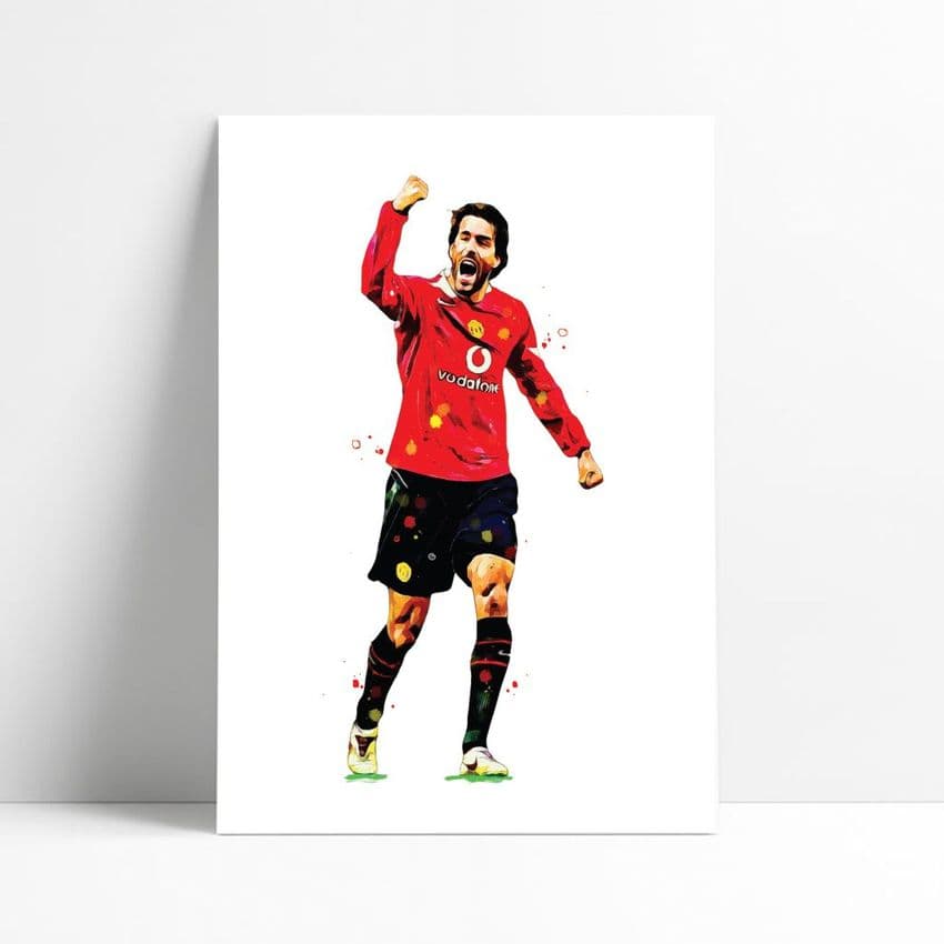 Manchester United | Ruud Van Nistelrooy Art Print (1) (2)