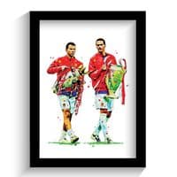 Manchester United | Ryan Giggs | Rio Ferdinand Art Print