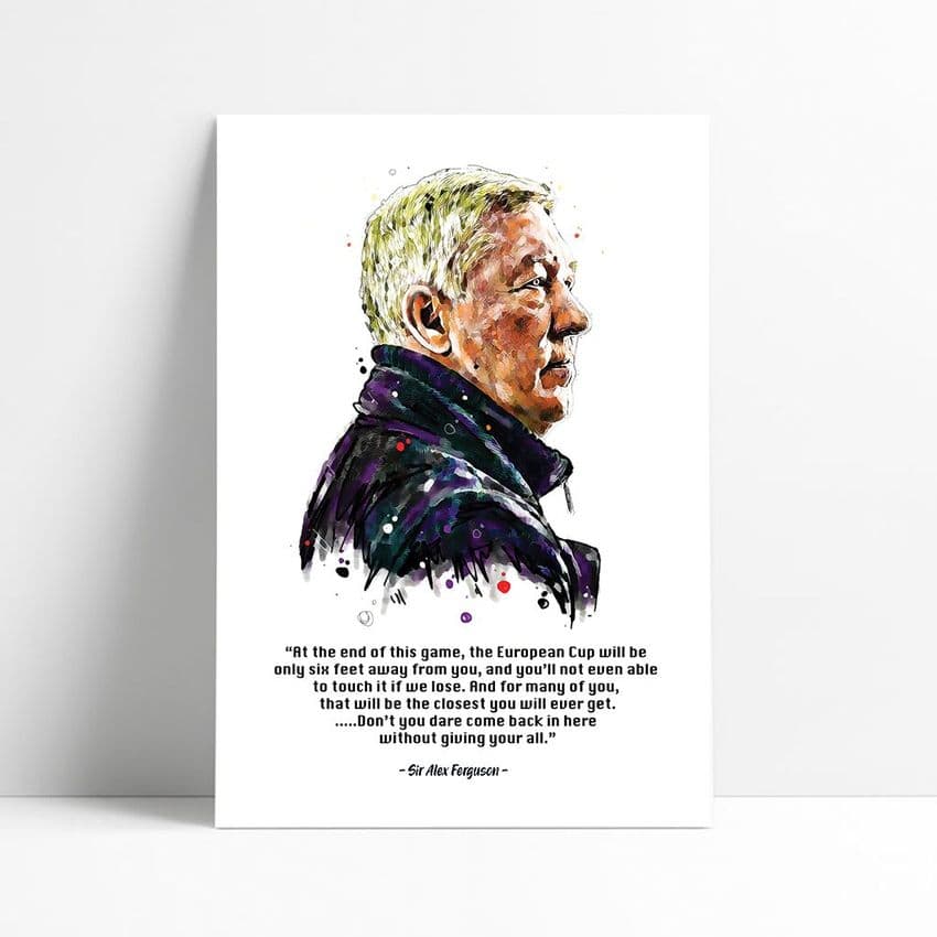 Manchester United |  Sir Alex Ferguson Quote 1999 (1)