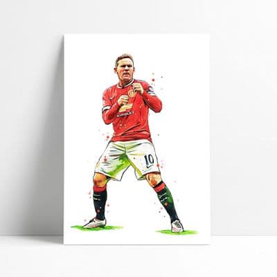 Manchester United | Wayne Rooney Art Print (1)
