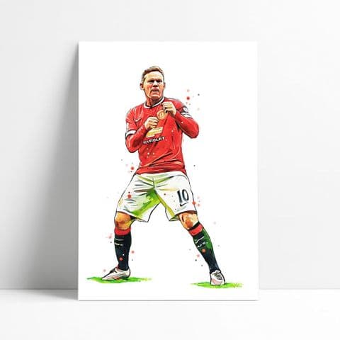 Manchester United | Wayne Rooney Art Print (1)