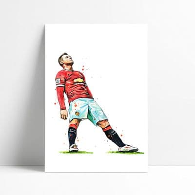 Manchester United | Wayne Rooney Art Print