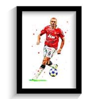 Manchester United | Wes Brown Art Print