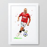 Manchester United | Wes Brown Art Print
