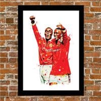 MANCHESTER UNITED - YORKE AND COLE