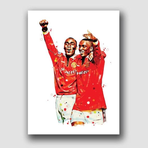 MANCHESTER UNITED - YORKE AND COLE